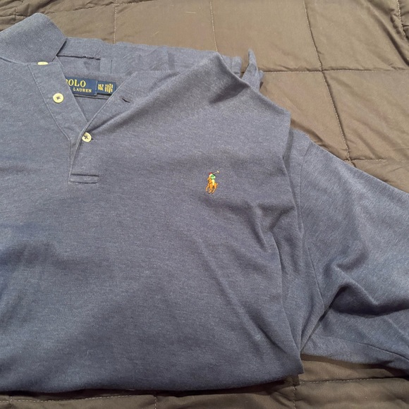 Polo by Ralph Lauren Men's Polo Shirt in Gray - Picture 3 of 4